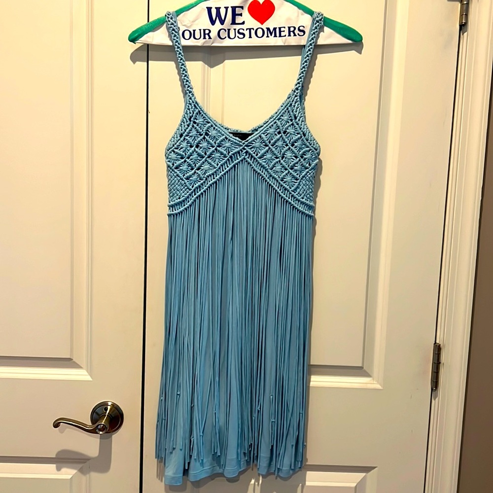 Boston Proper size XXS FUN FLIRTY blue dress! Great for partying - Picture 1 of 4